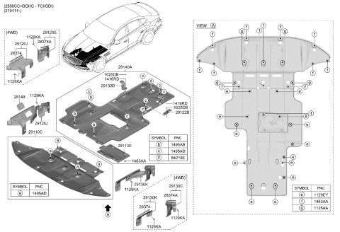 2014 Hyundai Sonata Hybrid  Bolt Diagram for 1129008256B