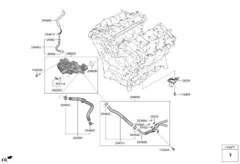 2006 Hyundai Azera Sensor Assembly-Water Temperature Diagram for 392202S000
