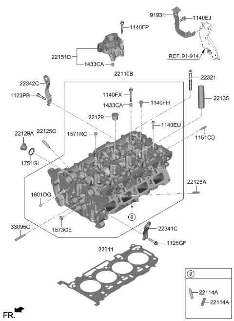 2006 Hyundai Azera  Bolt Diagram for 1123508256K