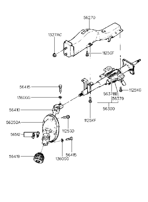 2007 Hyundai Entourage  Cover-Dust Diagram for 5625033100