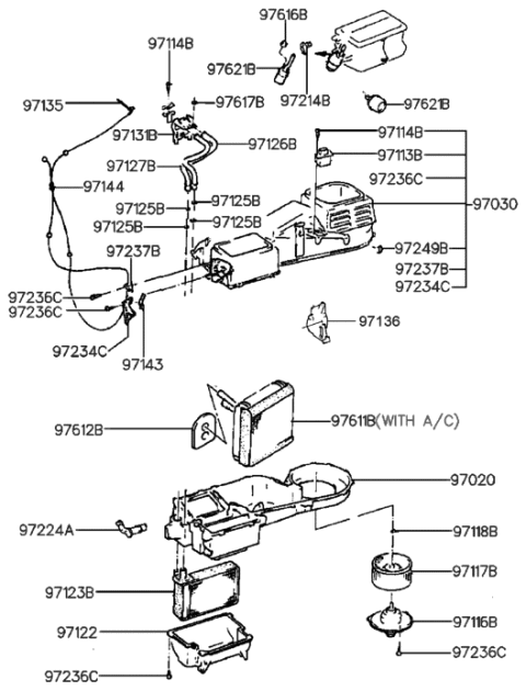 2008 Hyundai Entourage Actuator-Vacuum Diagram for 9762133000