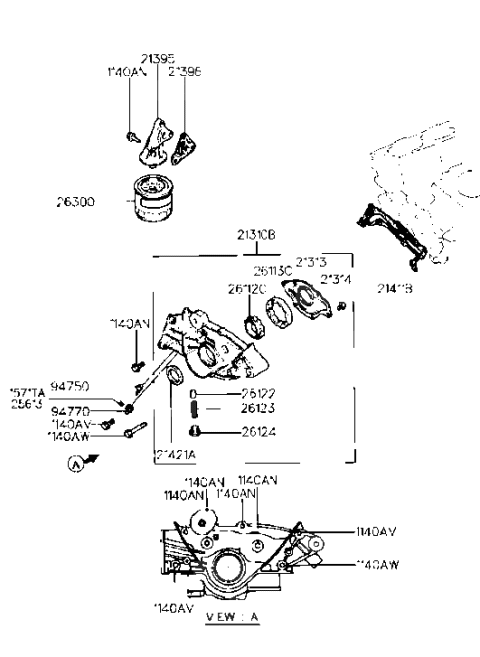 2012 Hyundai Equus  Switch Assembly-Oil Pressure Diagram for 9475021010