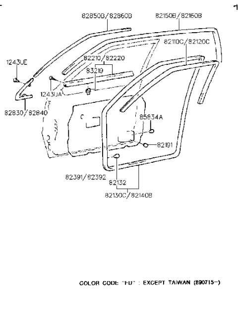 2007 Hyundai Entourage  Screw-Tapping Diagram for 1243804063