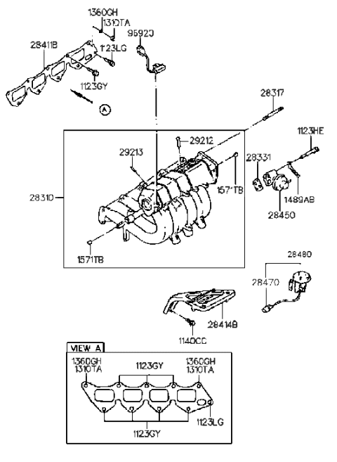 2008 Hyundai Entourage  Filter-Noise Diagram for 9692033000