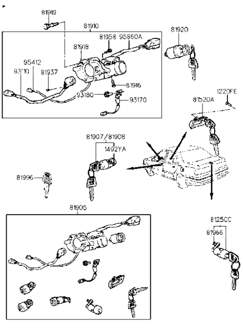 2011 Hyundai Equus  Screw Diagram for 8193733000