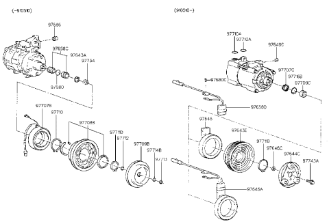 2011 Hyundai Equus  Cap-Service Port Diagram for 9768633200