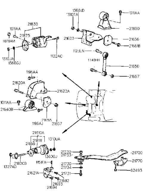 2012 Hyundai Equus  Bolt Diagram for 1123610281