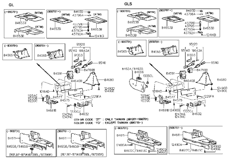 2007 Hyundai Entourage  Wiring Assembly-Ashtray & Illumination Diagram for 9130321730