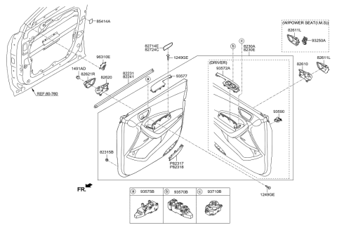 2015 Hyundai Sonata  Dual Lock Diagram for 854142W000