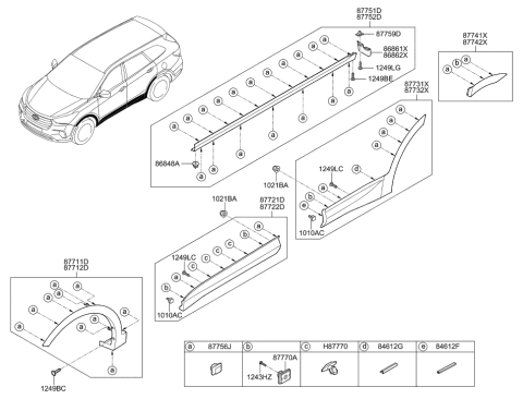 2001 Hyundai Santa Fe Screw-Tapping Diagram for 1249306257E
