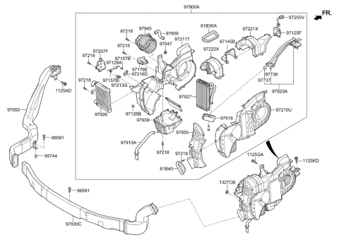 2001 Hyundai Santa Fe  O-Ring Diagram for 970834H000