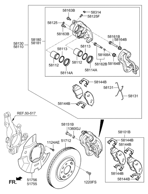 2016 Hyundai Sonata Rod Assembly-Guide(B) Diagram for 581622F300