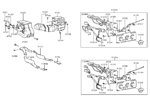 2006 Hyundai Santa Fe Knob Assembly-Heater Contol Switch Diagram for 9730923000