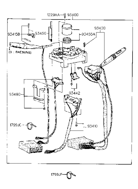2002 Hyundai Santa Fe  Cam-Cancel Diagram for 9345524000