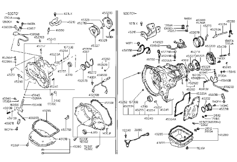 2006 Hyundai Santa Fe  Gasket-Differential Cover Diagram for 4533522000