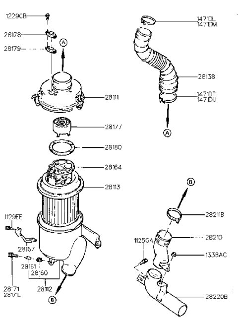 2005 Hyundai Santa Fe  Collar-Insulator Diagram for 2817822000