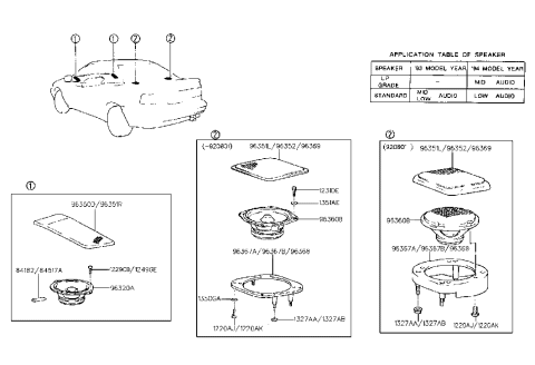 2005 Hyundai Santa Fe  Washer-Plain Diagram for 1351005001