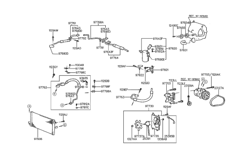 2004 Hyundai Santa Fe  Blower Assembly-Conderser Diagram for 9773024002