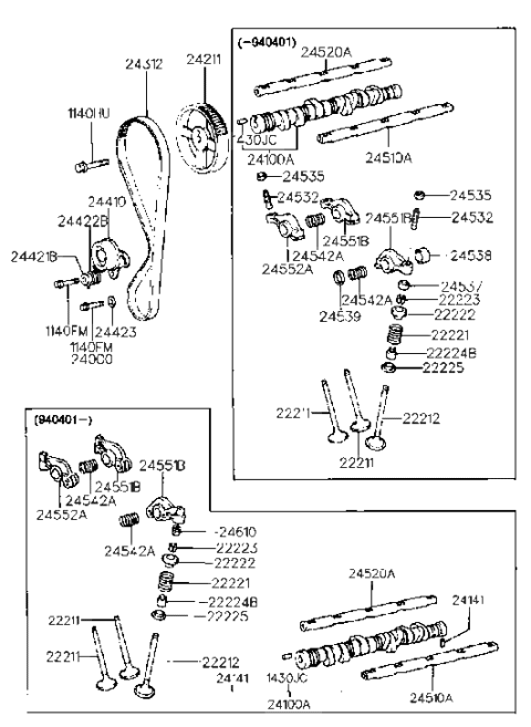 2006 Hyundai Santa Fe  Bolt Diagram for 2400022000