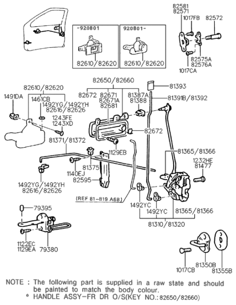 2002 Hyundai Santa Fe  Hook-Seat Belt, RH Diagram for 8258123000