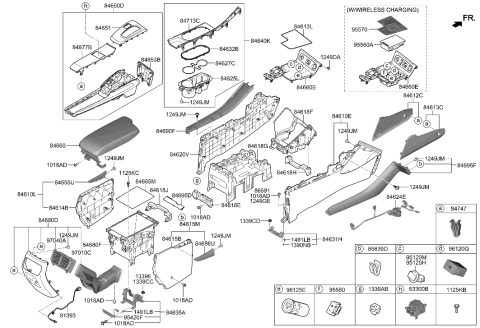 2007 Hyundai Accent Clip-Spring Trim Mounting Diagram for 846473S000