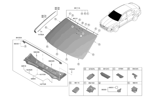 2006 Hyundai Accent  GARNISH-Assembly Delta Window LWR Diagram for 86131L1000