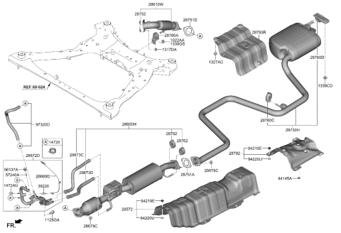 2005 Hyundai XG350  NUT Diagram for 1318012007C