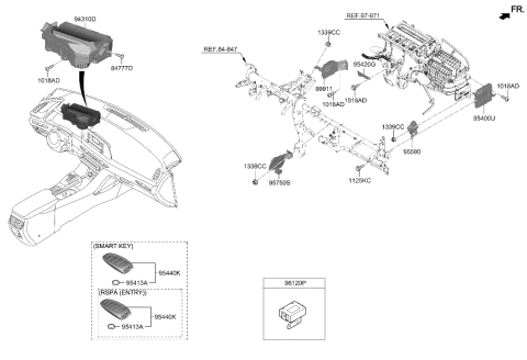 2006 Hyundai Accent  Unit Assembly-IBU Diagram for 95400L5931