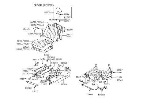 2013 Hyundai Equus  Bolt Diagram for 1141806103