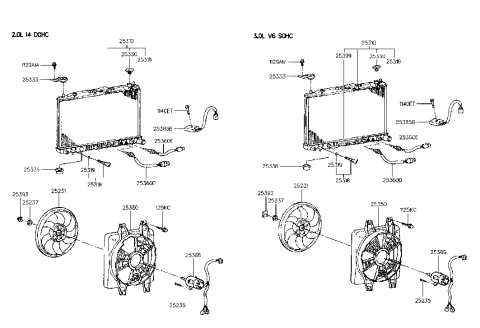 1985 Hyundai Excel Hose-Radiator To Reservoir Diagram for 2545134001