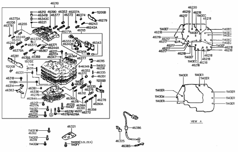 1986 Hyundai Excel  Spring-Coil Diagram for 4638137000