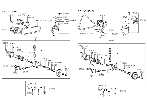 2013 Hyundai Equus  Cap Assembly-Reservoir Diagram for 5715334001