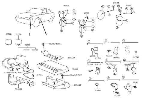 2013 Hyundai Equus  Relay-Abs Motor Diagram for 9521029000