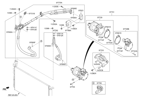 2006 Hyundai Santa Fe  Cap-Charge Valve Diagram for 97811C1000