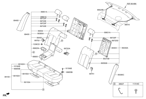2006 Hyundai Santa Fe  Bolt Diagram for 1131006161