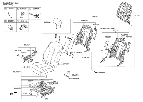 2006 Hyundai Santa Fe CCS ECU Assembly Diagram for 88553C1300
