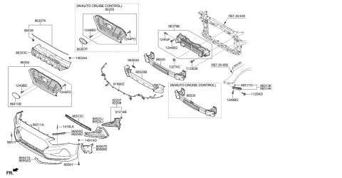 2006 Hyundai Santa Fe Lamp Assembly-Day Running Light, RH Diagram for 92208C1700
