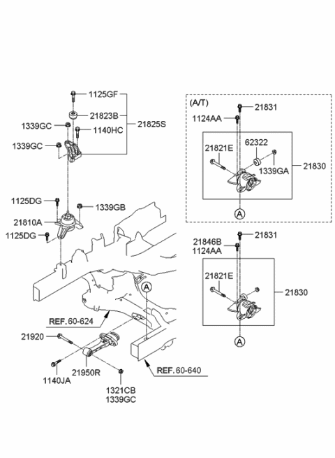 2021 Hyundai Kona Electric  Bolt Diagram for 218462B500