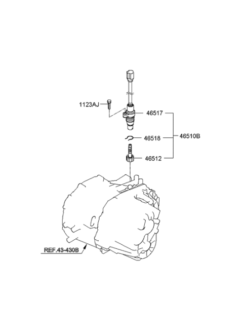 2021 Hyundai Palisade  Gear-Speedometer Driven Diagram for 4362439700