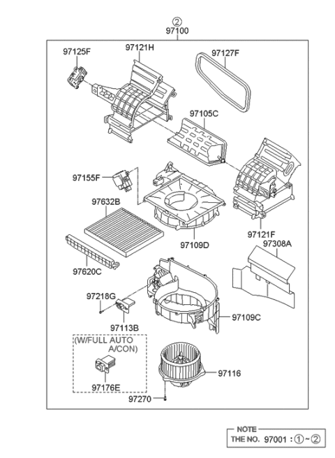 2022 Hyundai Genesis G90  Resistor Diagram for 971281M000