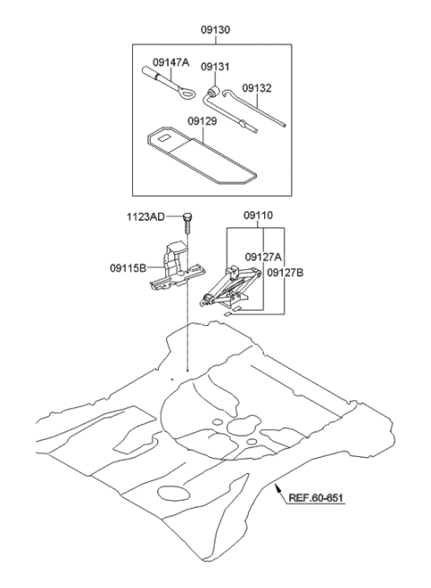 2022 Hyundai Kona Electric  Hook-Towing Diagram for 091472B100