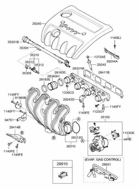 2014 Hyundai Genesis  Bracket-Head Diagram for 919803K150