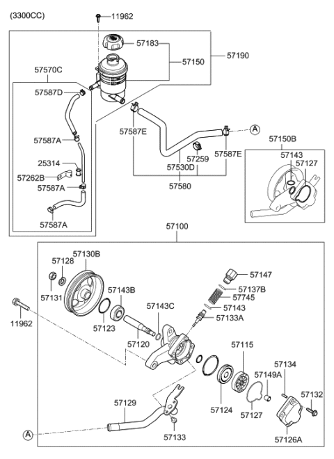 2014 Hyundai Genesis  Washer-Seal Diagram for 571272E100