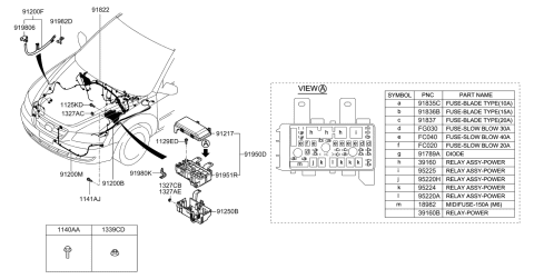 2014 Hyundai Genesis Diode(2P) Diagram for 9187038110