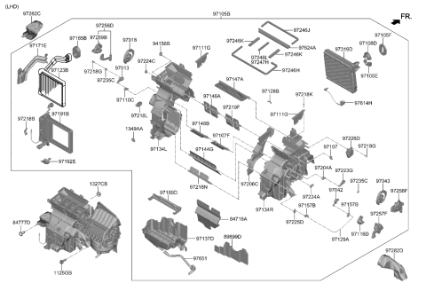 1993 Hyundai Elantra  Ptc Heater Diagram for 97191K4000