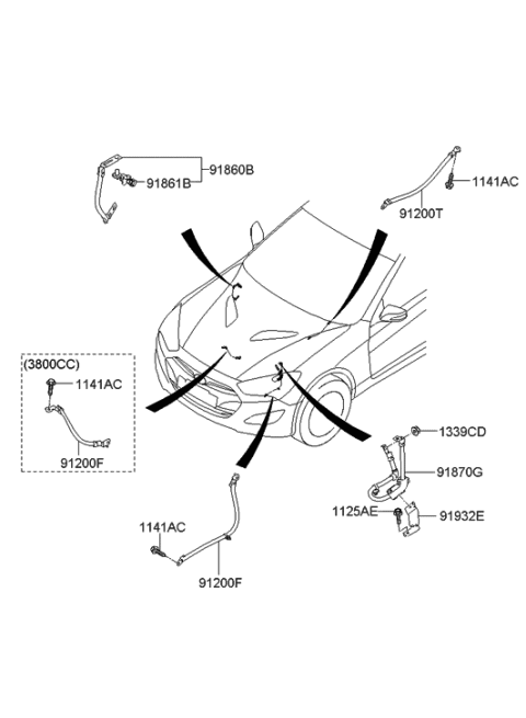 2014 Hyundai Elantra GT  Wiring Assembly-Transmission Ground Diagram for 918802M051