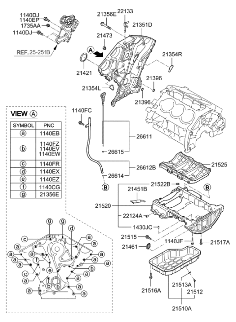 2014 Hyundai Elantra GT  Bolt Diagram for 1140306356K