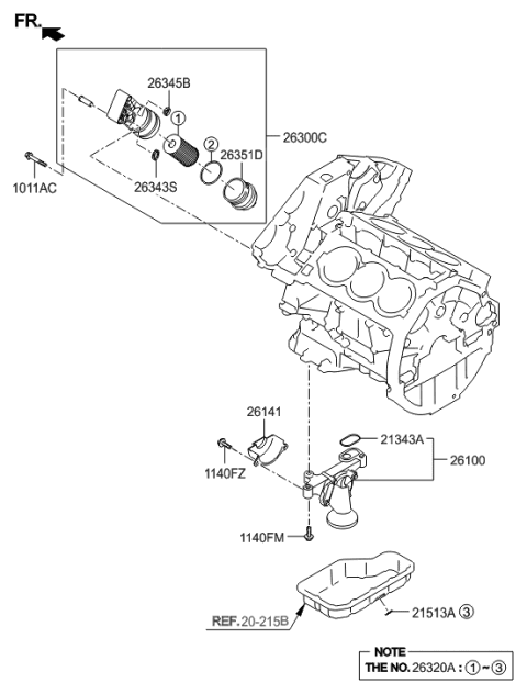 2019 Hyundai Elantra O-Ring Diagram for 210607520