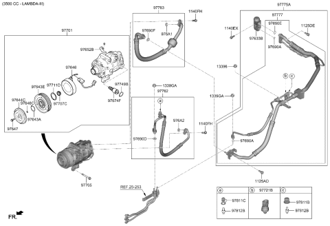 2010 Hyundai Azera  Expansion Valve Assembly Diagram for 97626J5000