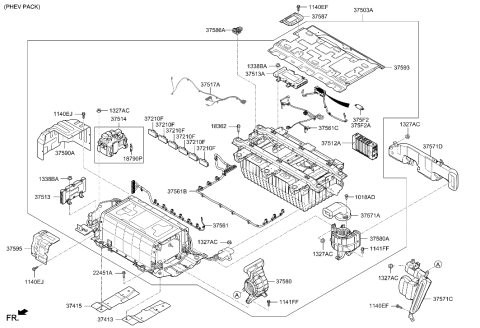 2021 Hyundai Elantra  Ev Fuse 30A Diagram for 375F2G0030